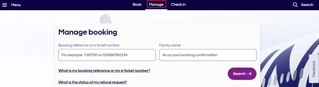 A screenshot of Finnair Manage booking page for changing flights online. Source: Finnair.com